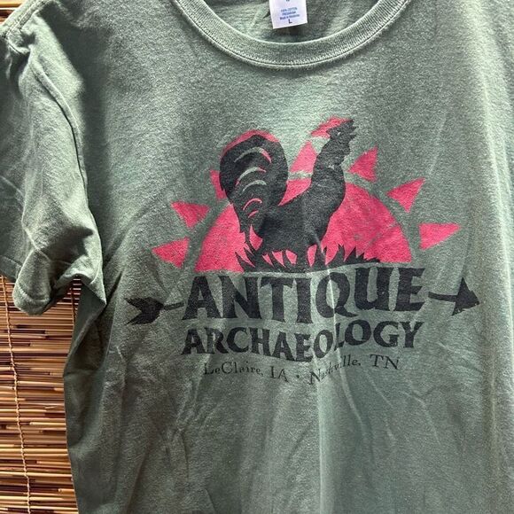 Antique Archaeology Size Large (L) Iowa Tennessee Olive Green - Picture 4 of 5